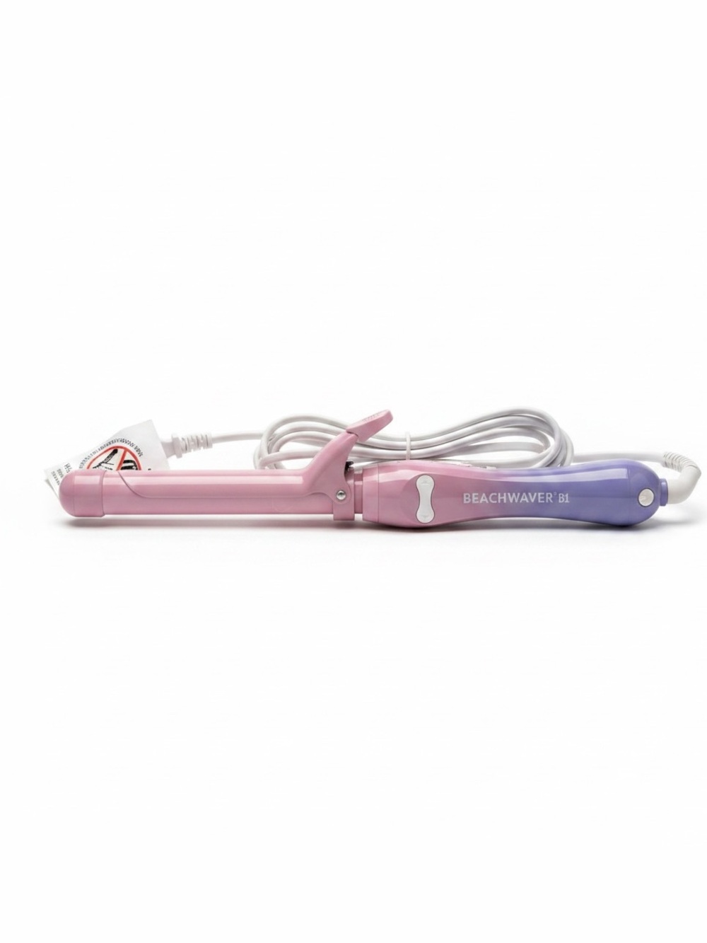 Beachwaver B1 Rotating Curling Iron 1” Ceramic Barrel Pink & Purple Works Great